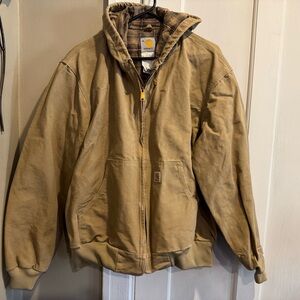 Carhartt Men's Brown Hooded Jacket